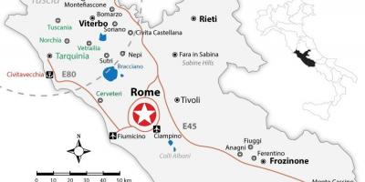 罗马的区域地图