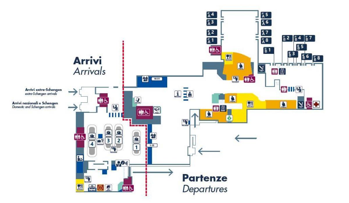 罗马戈机场的地图