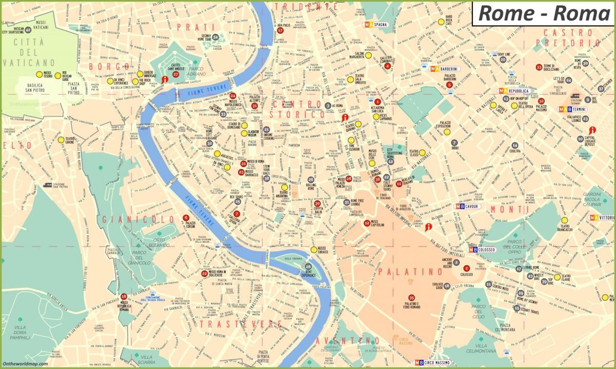 罗马城的地图