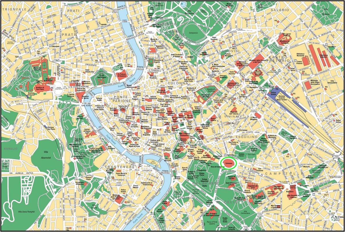 罗马斗兽场的地图