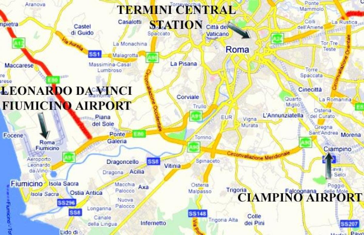地图，显示机场