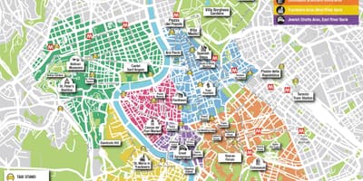 地图罗马市旅游景点