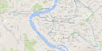 罗马步行游览地图