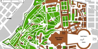 入口梵蒂冈博物馆的地图
