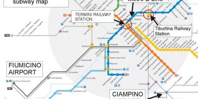 罗马termini火车站地图