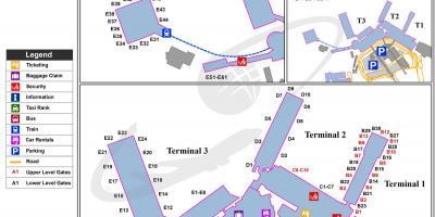 列奥纳多*达*芬奇的国际机场的地图