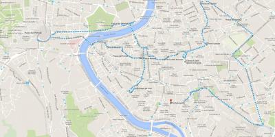 罗马步行游览地图